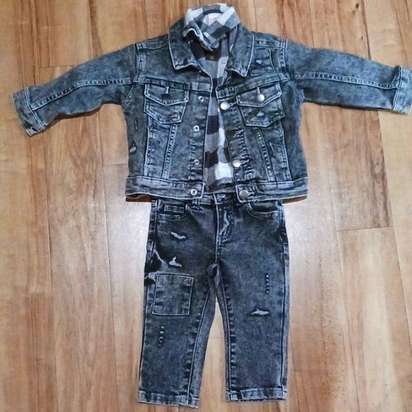 wonder nation Jackets & Coats 2 Month Baby Boy Jean Jacket Jean Outfit Poshmark